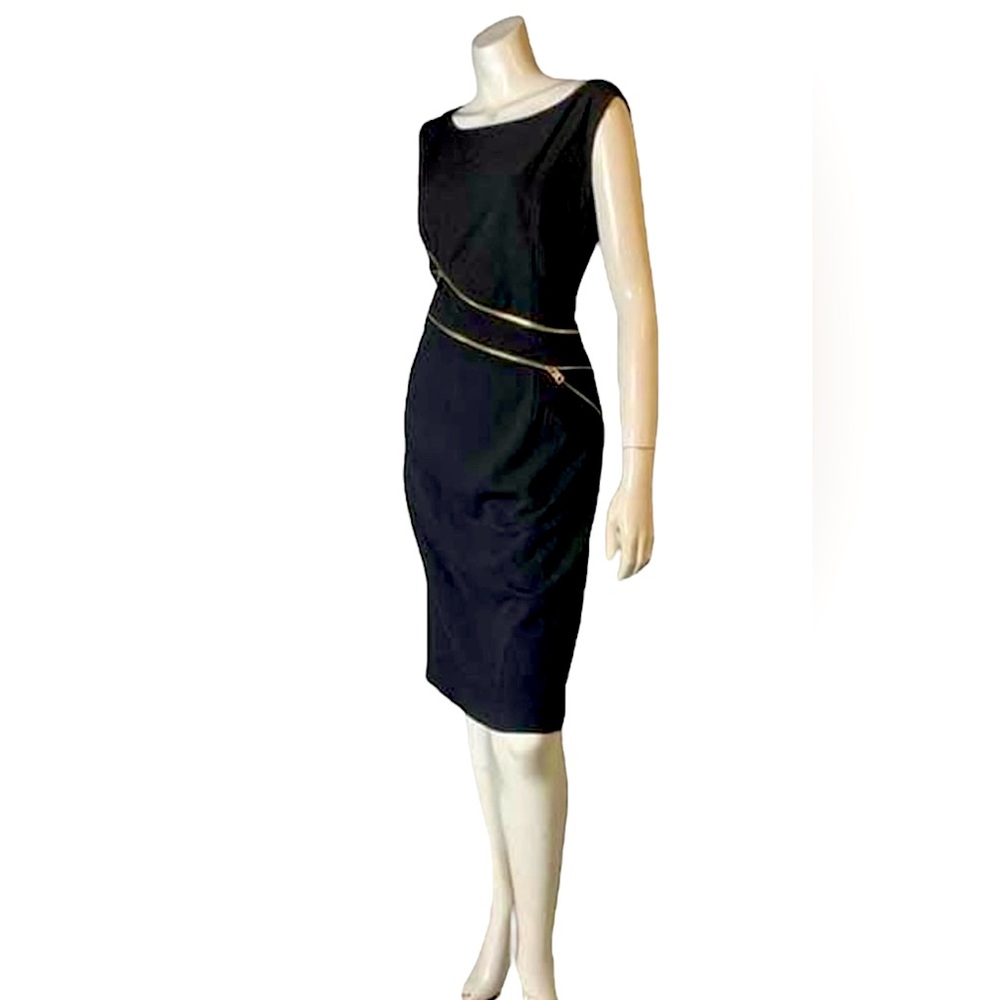 Vintage 1990’s Marc New York (by Andrew Marc) Sexy Zipper Accent Dress EVC